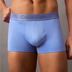 Calvin Klein Underwear Microfiber Tech Low Rise Trunk Color Glacier Blue NWT